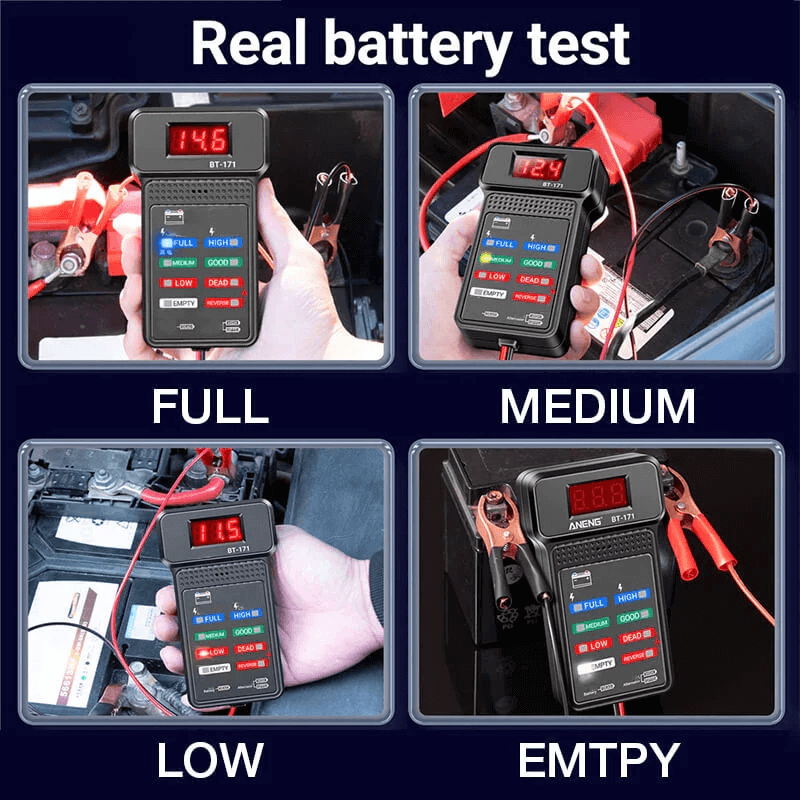 Multi-function car 12V battery tester