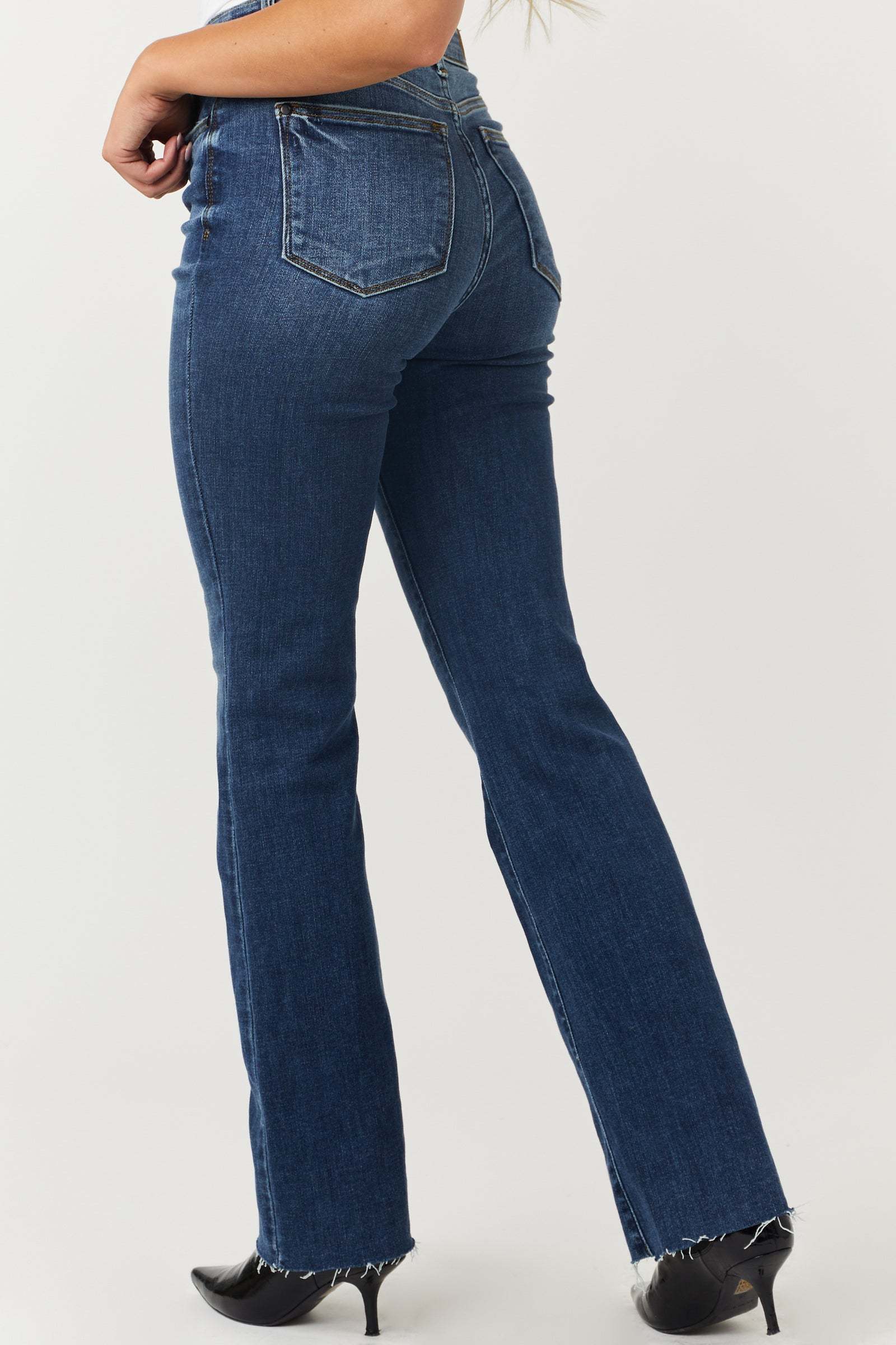Judy Mid-Rise Tummy Tuck Bootcut Jeans - Fomnin Shop